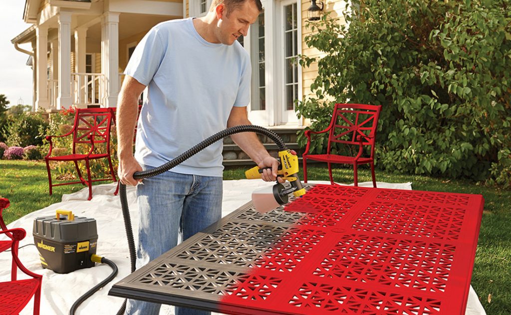 Use A Paint Sprayer For Detailed Furniture Painting