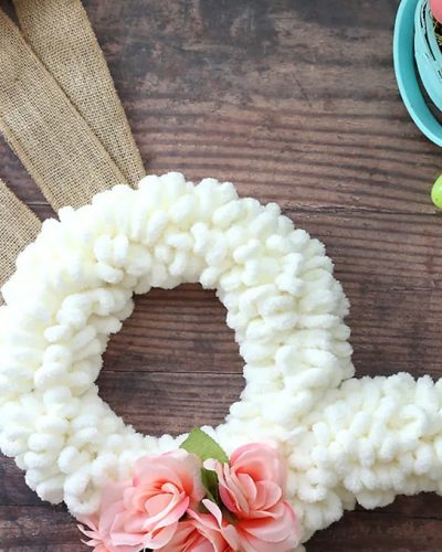 best tips to make a fluffy easter bunny wreath